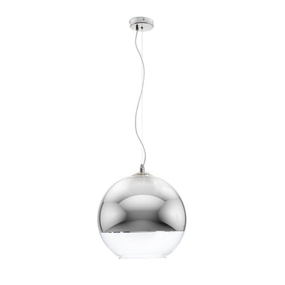 RENDL pendant lamp BEAU MONDE 35 pendant  chrome-tinted glass/clear glass 230V LED E27 15W R10516 1