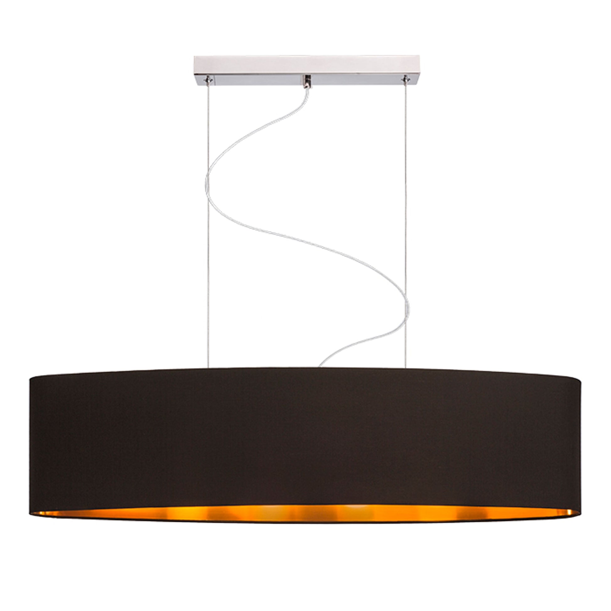 RENDL shades, shade bases, pendent sets CASUAL 90/22 shade Polycotton black/copper foil max. 23W R11485 5