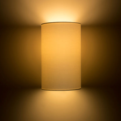RENDL wall lamp RON W 15/25 wall  Polycotton white/white PVC 230V LED E27 15W R11492 4