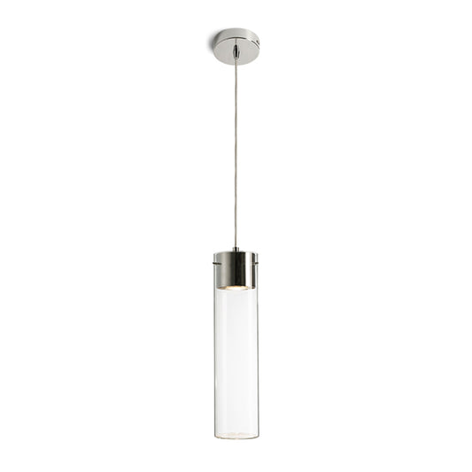 RENDL pendant lamp GARNISH pendant  clear glass/chrome 230V GU10 9W R11756 1