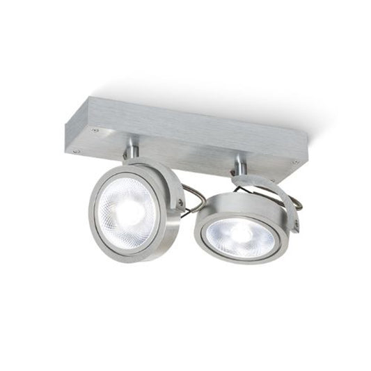 RENDL Outlet KELLY II wall  brushed aluminum 230V LED G53 2x15W R12328 1