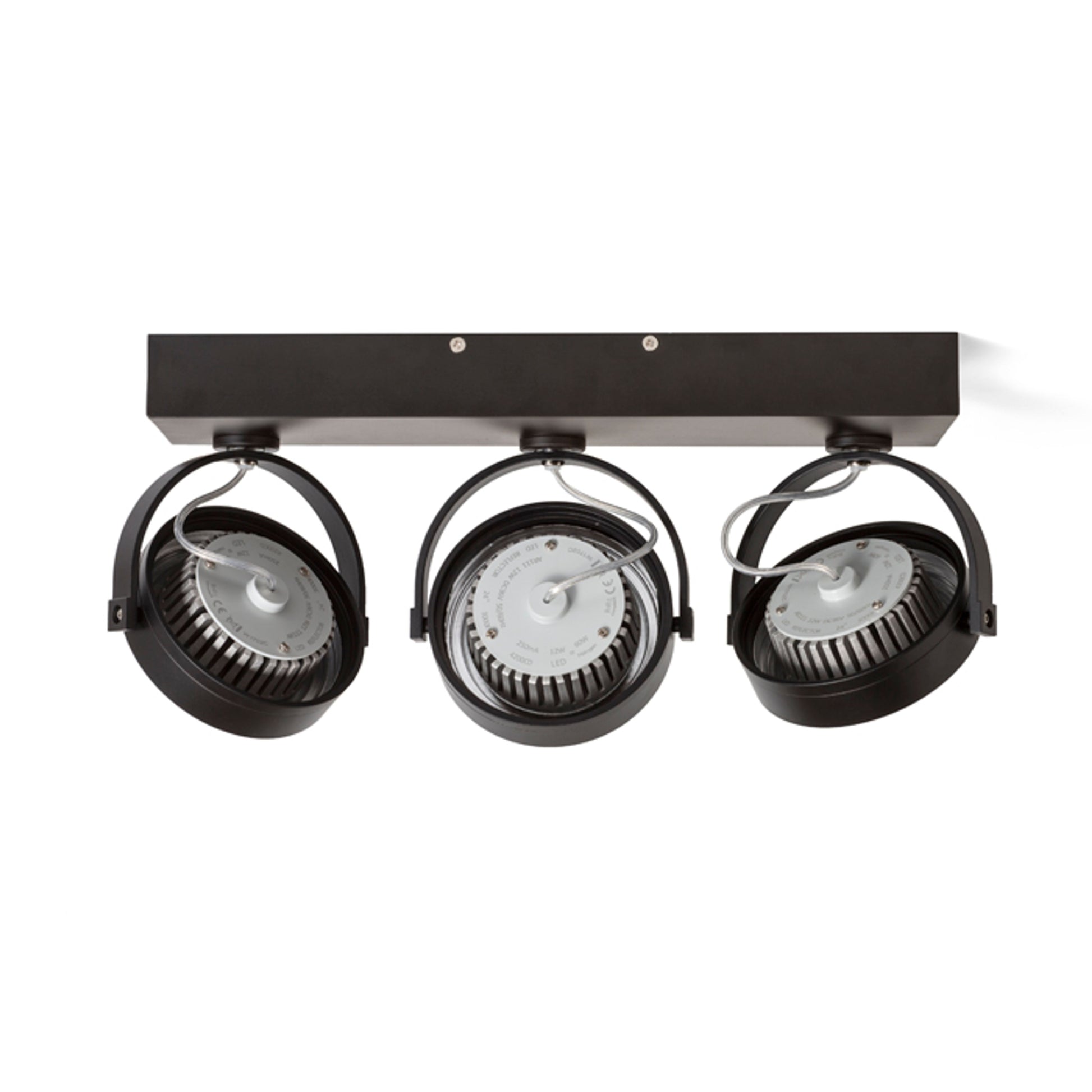 RENDL spotlight KELLY LED III wall black 230V LED 3x12W 24° 3000K R12337 2