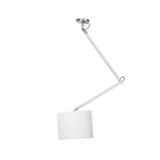 RENDL pendant lamp MADISON C ceiling white chrome 230V LED E27 15W R12479 1