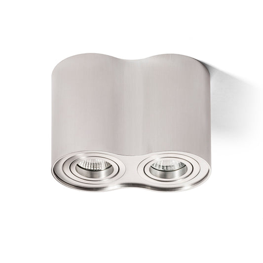 RENDL Outlet MILANO II ceiling  brushed aluminum 230V GU10 2x35W R12684 1