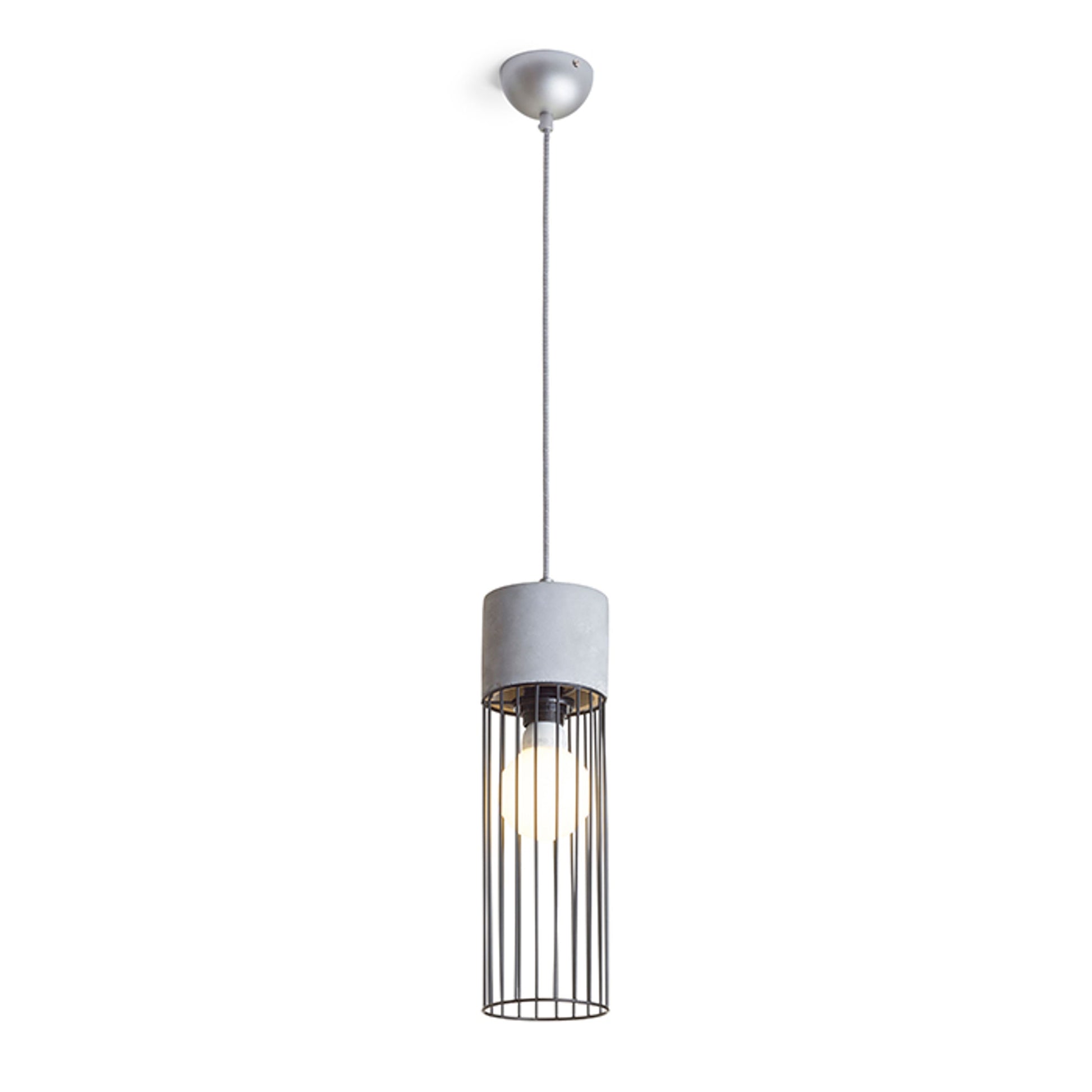 RENDL pendant lamp BURTON pendant  concrete 230V LED E27 11W R12931 11