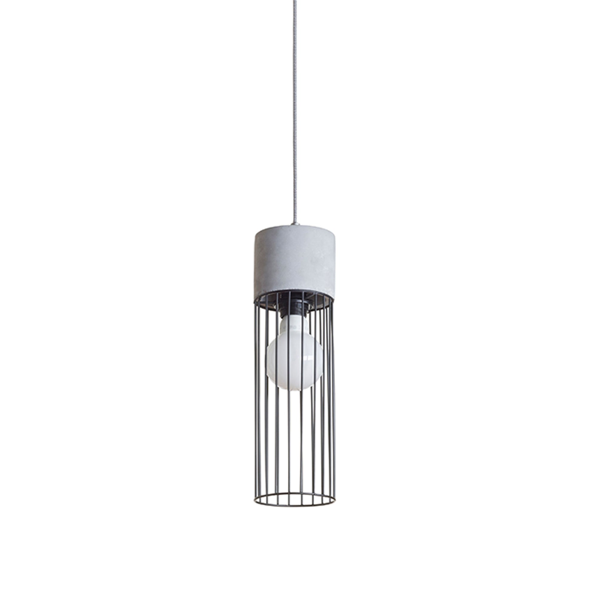 RENDL pendant lamp BURTON pendant  concrete 230V LED E27 11W R12931 12