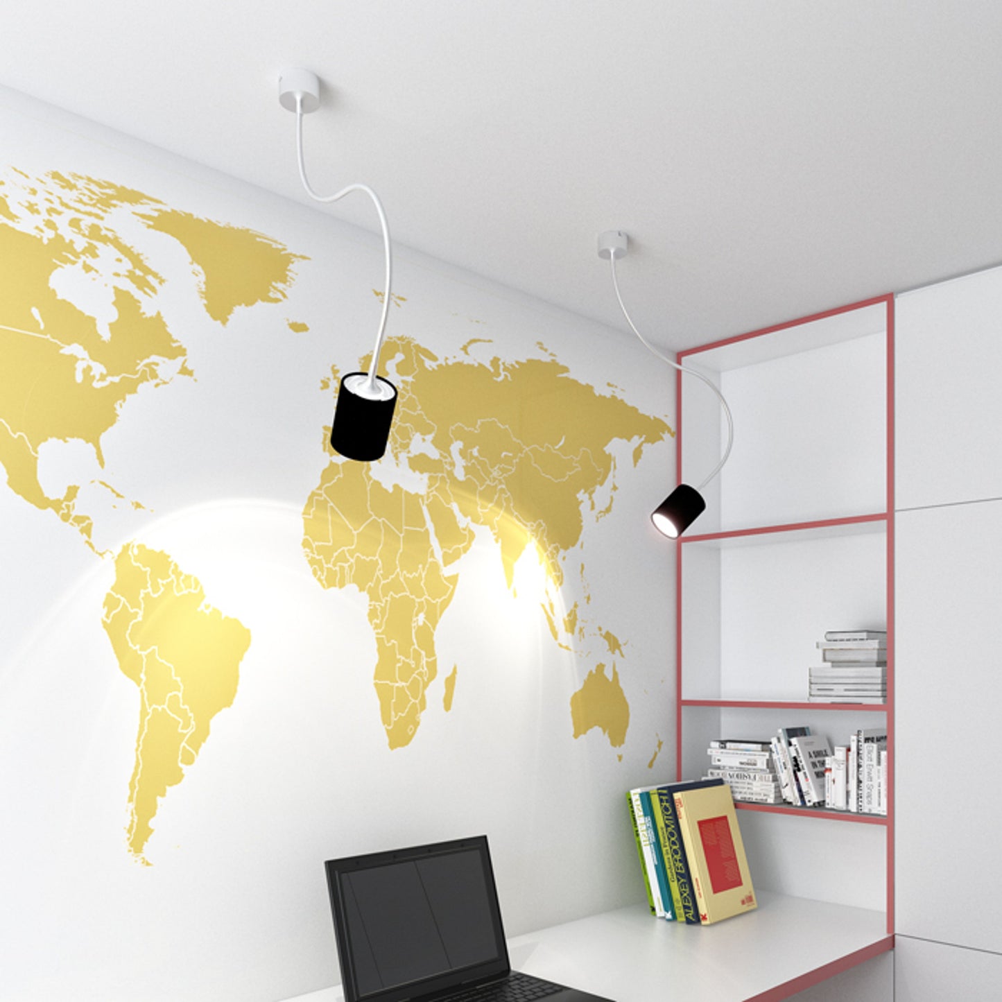 RENDL pendant lamp LOYD LED I ceiling black matt nickel 230V LED 4.5W 3000K R12932 3