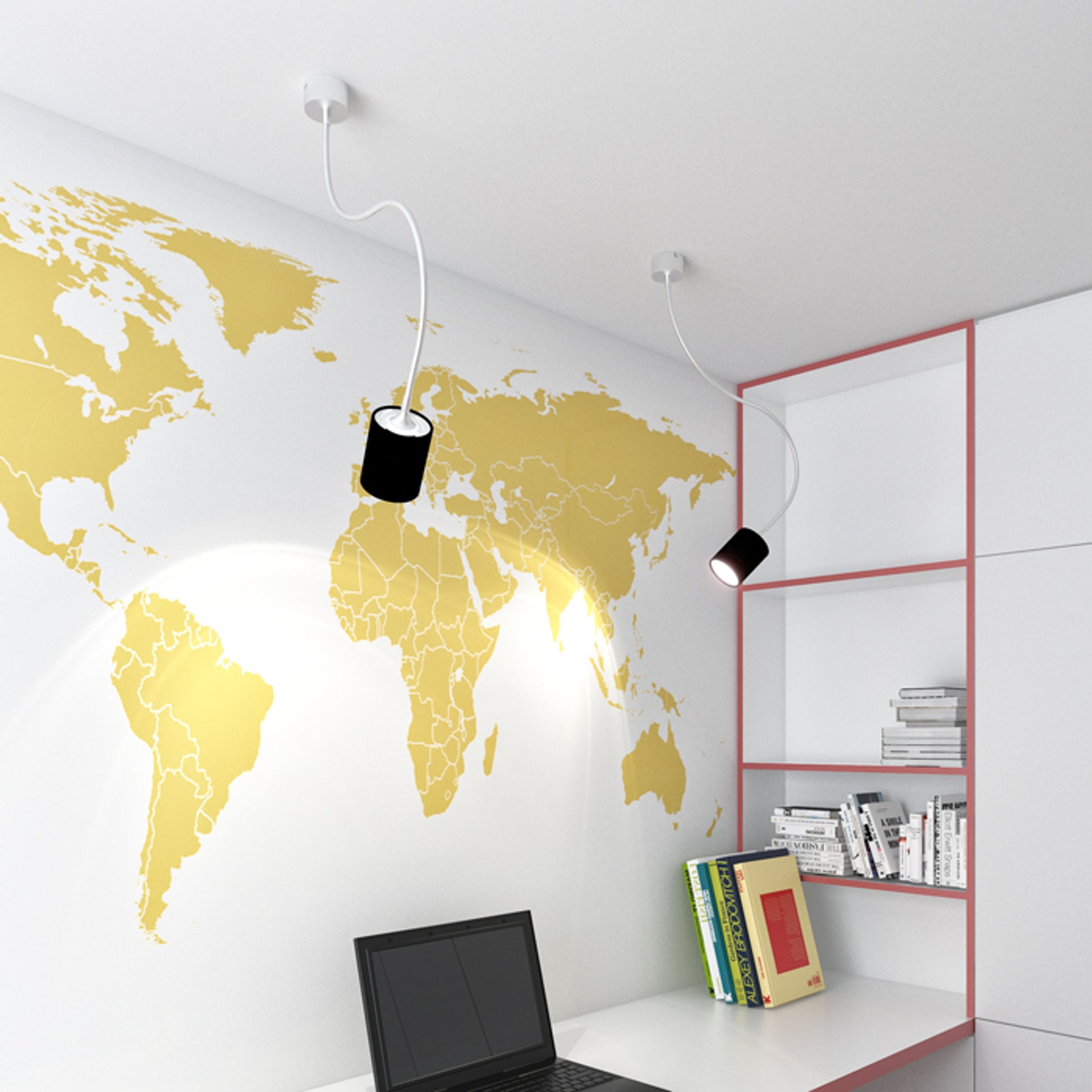 RENDL pendant lamp LOYD LED I ceiling black matt nickel 230V LED 4.5W 3000K R12932 3