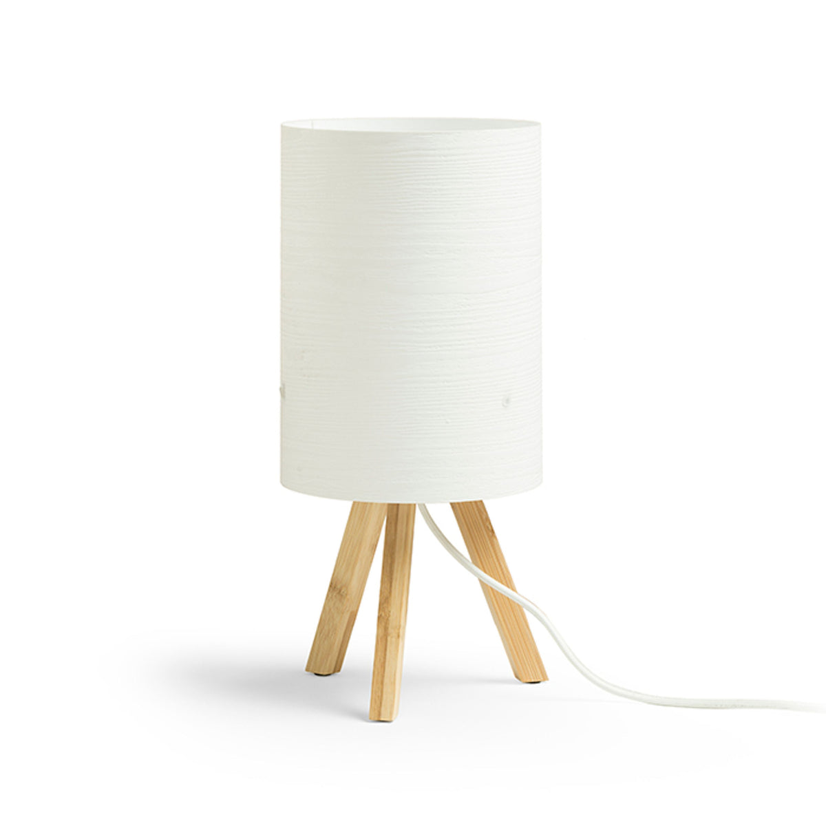 RENDL table lamp RUMBA table  white PVC/wood 230V E14 11W R13286 1