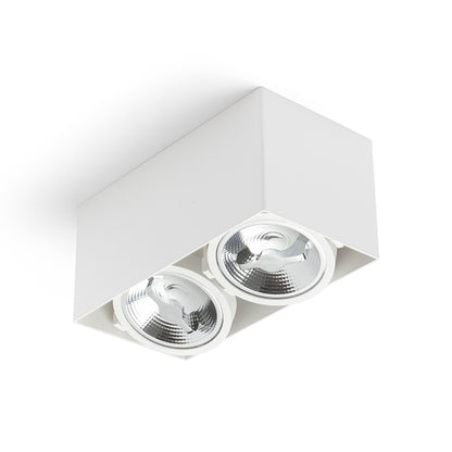 RENDL surface mounted lamp JAMES II DIMM ceiling matt white 230V LED 2x15W 24° 3000K R13362 4