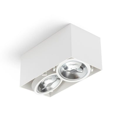 RENDL surface mounted lamp JAMES II DIMM ceiling matt white 230V LED 2x15W 24° 3000K R13362 5