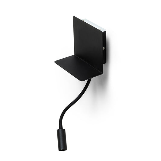 RENDL spotlight ROSTAM wall with USB black 230V LED 2x3W 3000K R13571 1