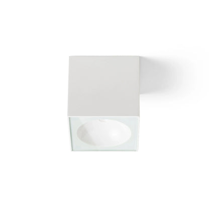 RENDL outdoor lamp SENZA SQ ceiling white clear glass 230V LED 6W IP65  3000K R13624 3