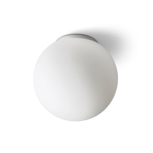 RENDL surface mounted lamp BOLLY 26 ceiling  opal-colored glass/chrome 230V LED E27 15W IP44 R13694 1