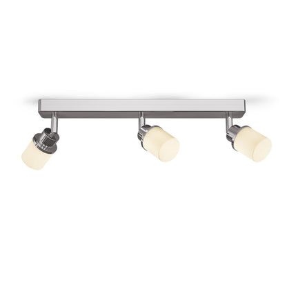 RENDL spotlight LINN III surface mounted  opal-colored glass/chrome 230V LED G9 3x3W IP44 R13703 2