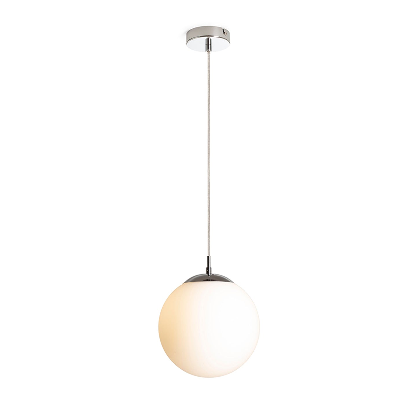 RENDL pendant lamp LUNA 25 pendant  opal-colored glass/chrome 230V LED E27 15W R13746 6