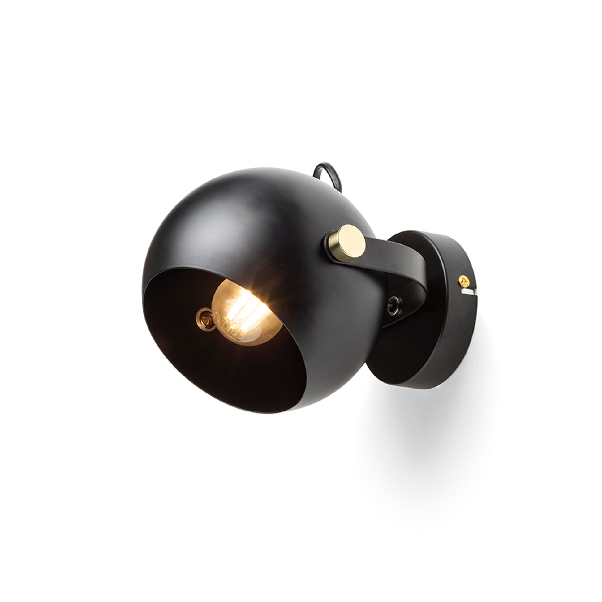 RENDL spotlight AGNETA surface mounted black  230V LED E27 11W R13894 1