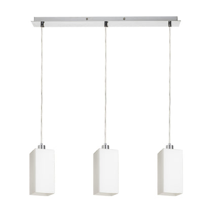 RENDL pendant lamp LIZ III 60 pendant  opal-colored glass/chrome 230V LED E27 3x15W R14024 1