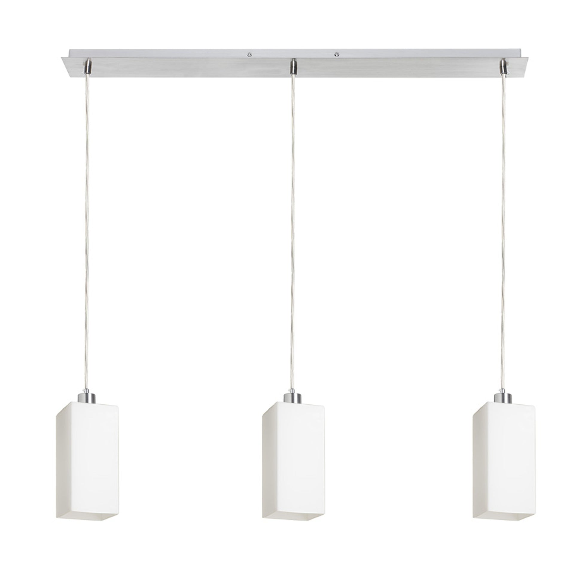 RENDL pendant lamp LIZ III 80 pendant  opal-colored glass/chrome 230V LED E27 3x15W R14028 1