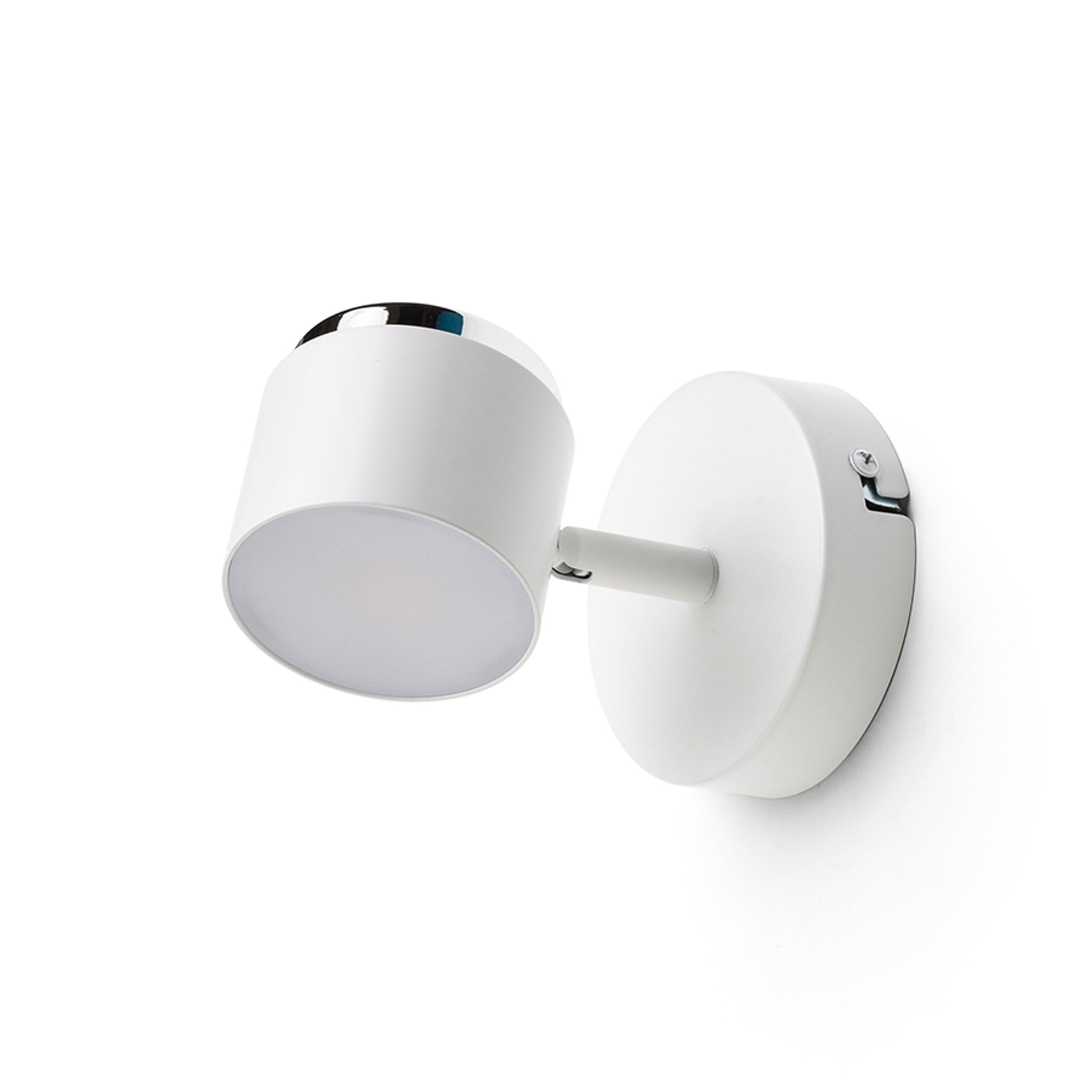 RENDL spotlight NOVA I wall white chrome/frosted acrylic 230V LED 4.2W 3000K R14272 7