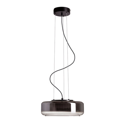 RENDL pendant lamp NAOMI 35 pendant  smoke-colored glass/frosted glass/black 230V LED 18W  3000K R14400 1