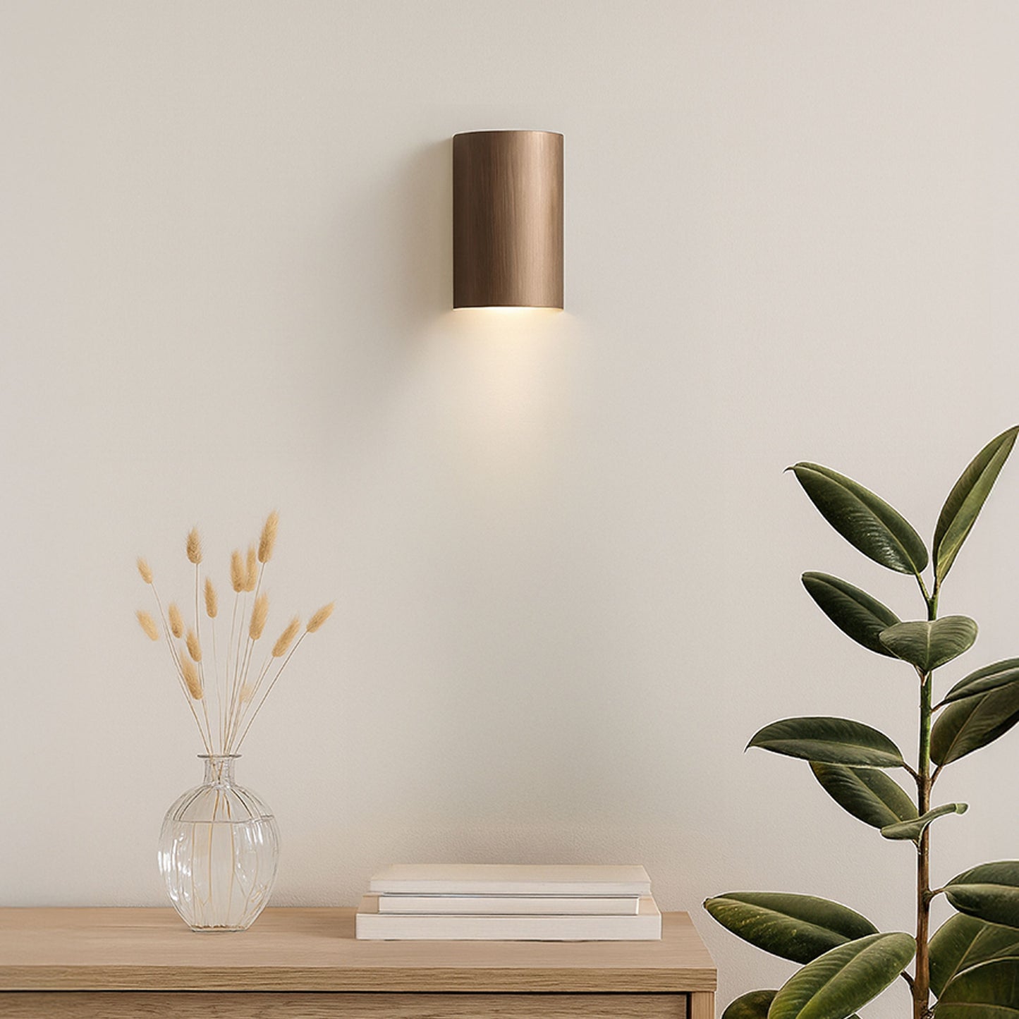 RENDL wall lamp CAPRI R wall  brushed bronze 230V LED GU10 2x9W R14415 3