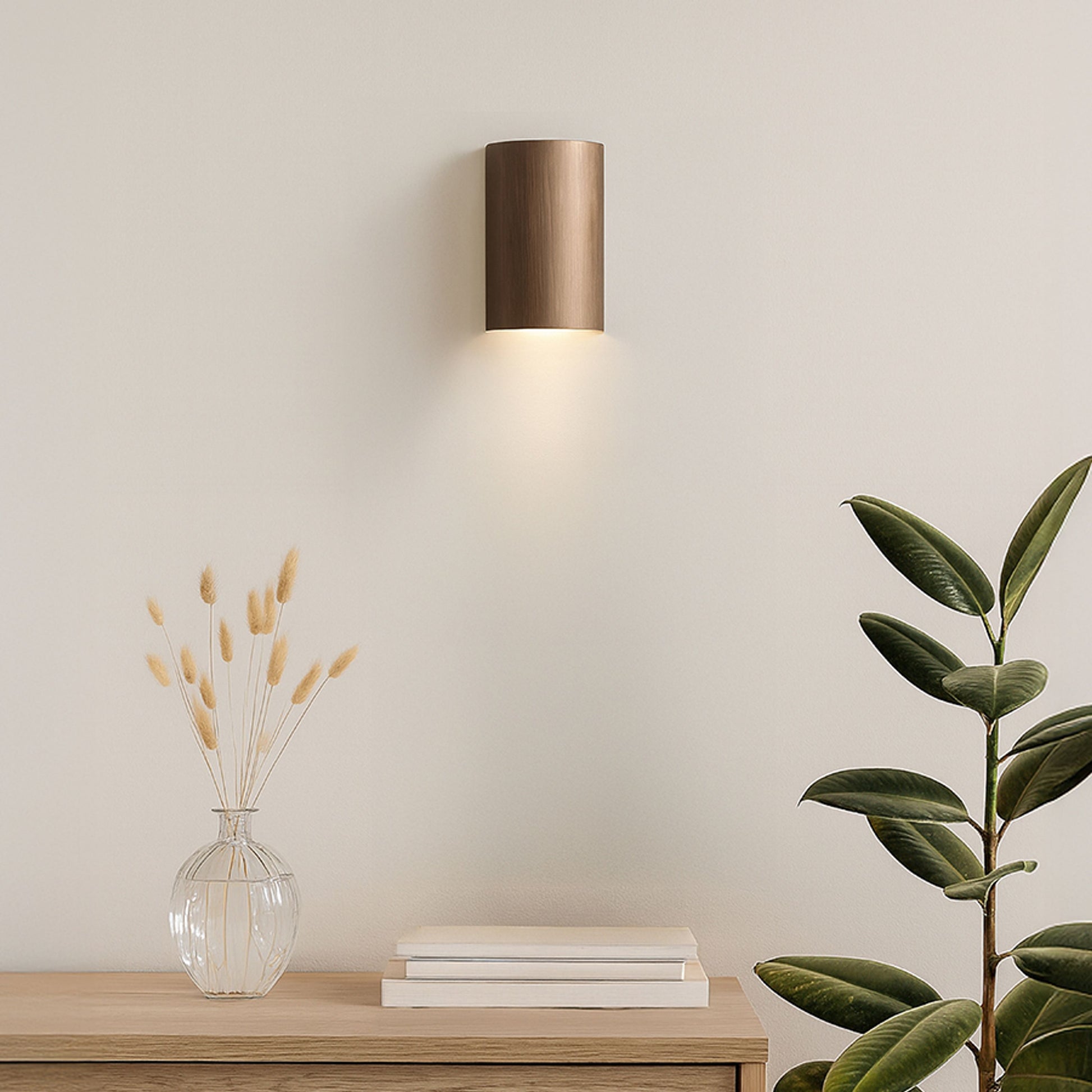 RENDL wall lamp CAPRI R wall  brushed bronze 230V LED GU10 2x9W R14415 3