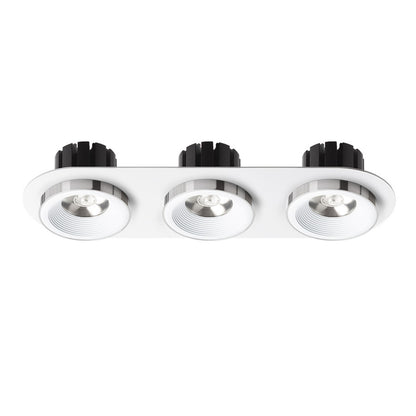 RENDL recessed light SHARM R III recessed white chrome 230V LED 3x10W 24° 3000K R14574 2